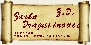 Žarko Dragušinović vizit kartica